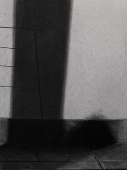 warm shadow II - 80x60cm - charcoal on paper - 2015